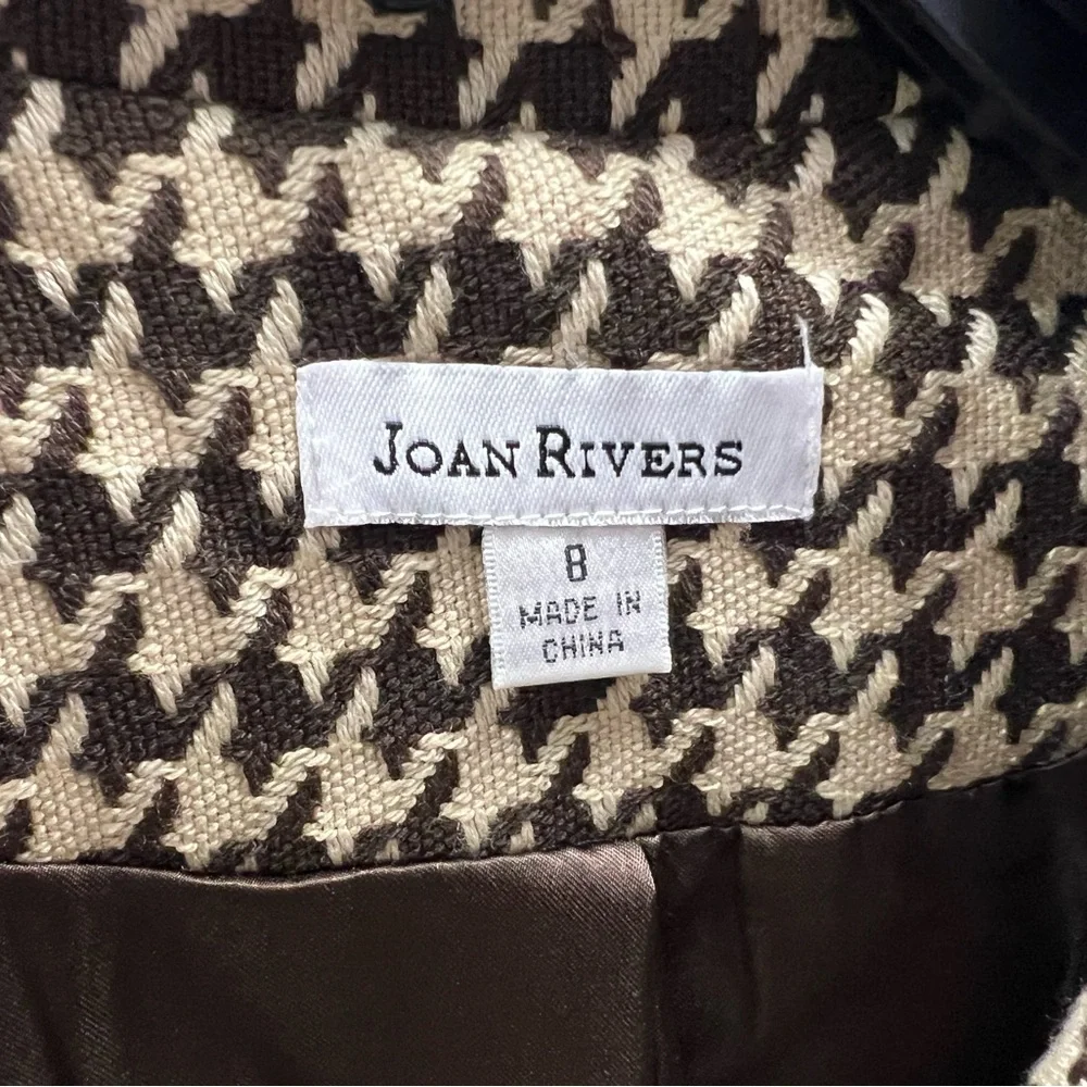 Joan Rivers Houndstooth Blazer with Gold Accents - Picture 2 of 8